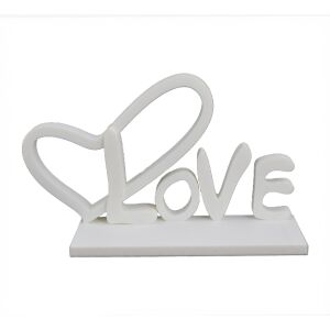 Декорация Sani, Love 200 x 59 x 116 mm, Бяла 126342694 - Цветарство