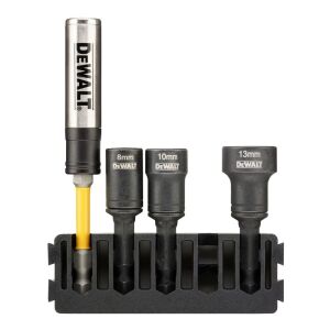 Set de capete de strângere curățabile DEWALT cu suport de biți torx, 8mm, 10mm, 13mm - Burghie