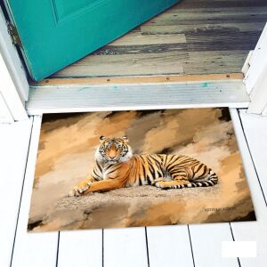 Vicces tigris lábtörlő, dekoratív állatmintás szőnyeg - Vicces ajándék