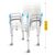 Adjustable height of 4FIZJO shower chair