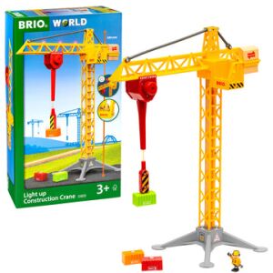 BRIO Großer Kran mit LEDs, ab 3 Jahren