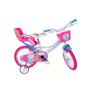 Sirenetta Alyssa 14 colos lány kerékpár, rózsaszín és fehér, sellő mintával, Dino Bikes - Dino Bikes