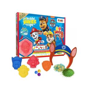 Set de baie Craze Inkee Paw Patrol cu 7 surprize de baie, cu bombe de baie Chase, Marshall și Rubble, sare de baie, bile efervescente și o bandă pentru cap - Craze
