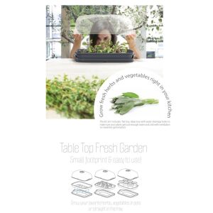 Prosperplast RESPANA TABLE GREENHOUSE palántázó antracit 39,1 cm 135859118 - Palántanevelő tálca