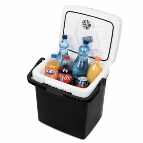 Racitor auto Maverick 30L cu băuturi în interior, negru și alb