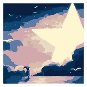 Рисуване по номера картина с рамка Комплект „Направи си сам“ четки за рисуване на платно 20x20 126375816 - Комплект за изкуства и занаяти