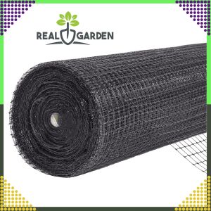 Plasă pentru cârtițe, neagră, rulată, 2 metri lățime, 200 metri lungime, Real Garden - Unelte de grădinărit