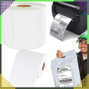 Termicus Öntapadó Címke - Fehér - 100x150 mm - 500 db Tekeceben