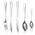 Zestaw sztućców ze stali nierdzewnej, 5 sztuk, kemping, grill, przetrwanie