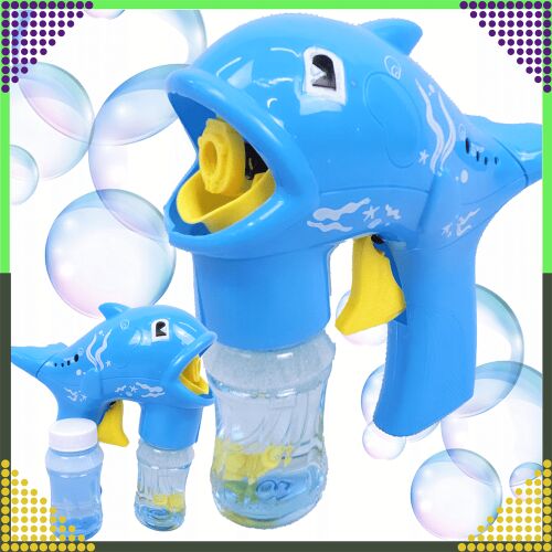 Buborékpisztoly szappanbuborék gép generátor delfin folyadék