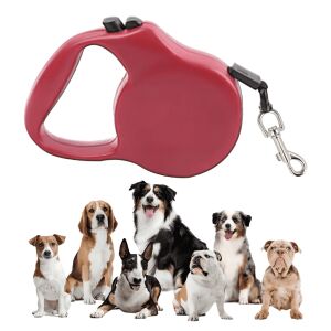 Lesă cu chingă puternică, ușoară, retractabilă, pentru câini și pisici, lungă, blocare automată, 5 m 126376939 - Lese