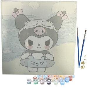 Maľovanie podľa čísel, obrázky s rámikmi, štetcami, 30x30, obrazy pre deti 126377401 - Súpravy na maľovanie podľa čísel