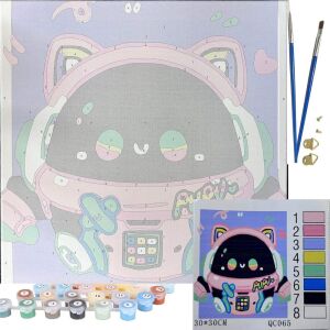 Maľovanie podľa čísel, obrázky s rámikmi, štetcami, 30x30, obrazy pre deti 126377413 - Súpravy na maľovanie podľa čísel