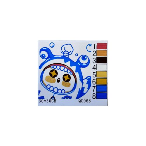 Maľovanie podľa čísel, obrázky s rámikmi, štetcami, 30x30, obrazy pre deti 126377661