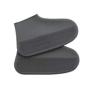 Чифт сиви силиконови водоустойчиви калъфи за обувки с противоплъзгаща подметка - Протектори за обувки