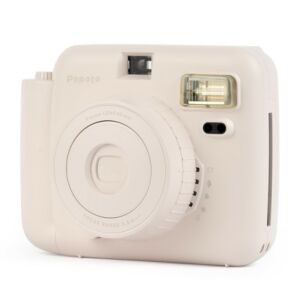 Instantný fotoaparát Popoto M12 v bielej farbe, kompatibilný s filmom Fuji Instax Mini. - Foto, video a optika