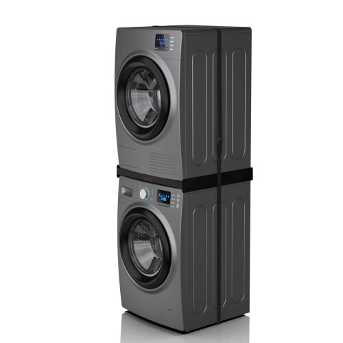 Meliconi TORRE STYLE NOIR L60 Összeépítő keret használat közben mosógéppel és szárítógéppel