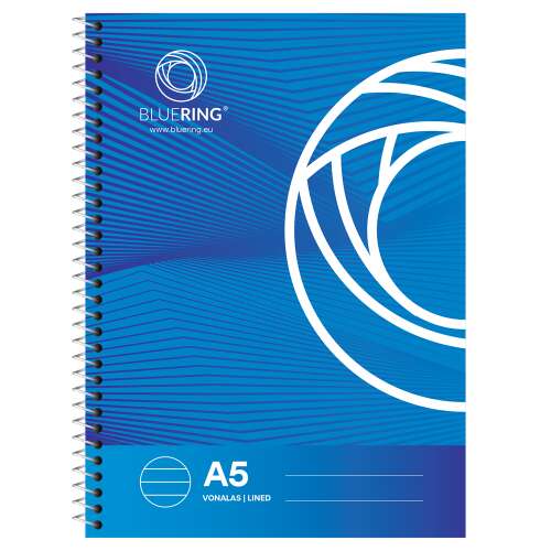 Spiralnotizbuch a5, 70 Blatt liniert bluering®