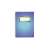 Bluering A5 linkovaný spiralový zošit, modrá obálka so žltou etiketou