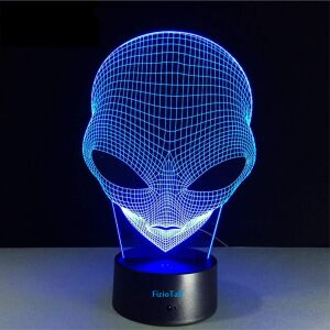 FizioTab Light Lampă 3D Alien iluminare albastră - Lămpi decorative
