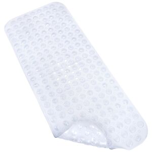 Covoraș de baie anti-alunecare transparent FizioTab, 100x40 cm - Antialunecare și mâner