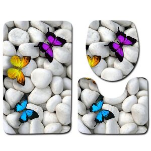 Комплект килимчета за баня FizioTab Butterfly - 3 части - Обзавеждане за баня