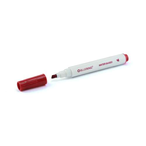 Flipchartový popisovač s vláknovým hrotom s mokrým koncom 1-4 mm, modrý® červený