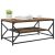 vidaXL Kávézóasztal Polccal Régi Fa 90x50x40 cm Mérnöki Fa 126398791