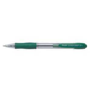 Pilot Super Grip ballpoint pen, green ink, 0.7 mm tip - Pilot