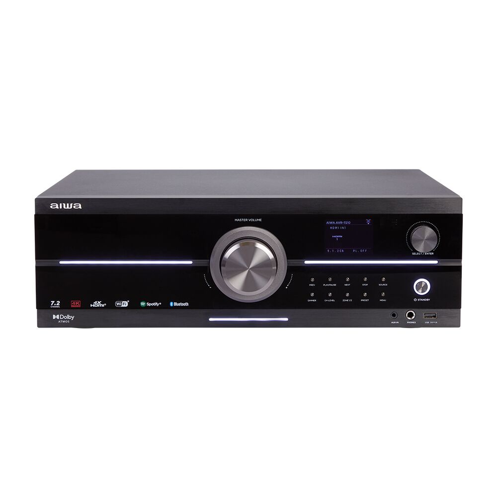 Aiwa AVR-7210 7.2 Csatornás Japán Házimozi-Sztereo Erősítő a Prém...