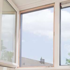 Nature grey aluminum mosquito net installed on window - Mosquito Net