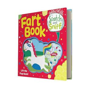 Okładka książki Razuieste Si Miroase Unicorn Fart Book, zdrap i powąchaj, podnieś klapkę - Książka dla dzieci i młodzieży