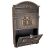 STR 252261 bronze aluminum mailbox with open door and keys