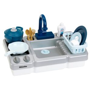 Zestaw do zabawy w zlewozmywak i płytę kuchenną Miele dla dzieci - Klein