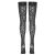 Cottelli Legwear fekete párduc mintás harisnyanadrág