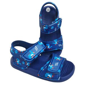 Happy Bee Dínós tmavomodré sandále veľkosť 24, dinosaurová potlač - Bábätká & Batoľatá