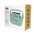 Trevi RA 7F50 BT Tiffany Green Portable Solar Radio in packaging box