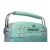 Trevi RA 7F50 BT Portable vintage solar powered radio with Bluetooth, USB and SD card input in Tiffany green 126417438