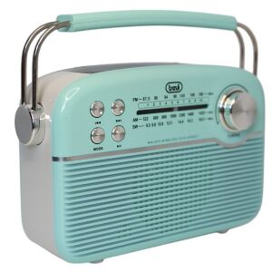 Trevi RA 7F50 BT Tiffany Grün Tragbares Solar Radio mit Bluetooth, USB und SD-Karten Eingang - Radios