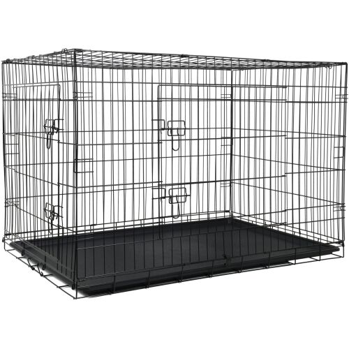 Funfit XXXL Faltbarer Hundekäfig - Schwarz