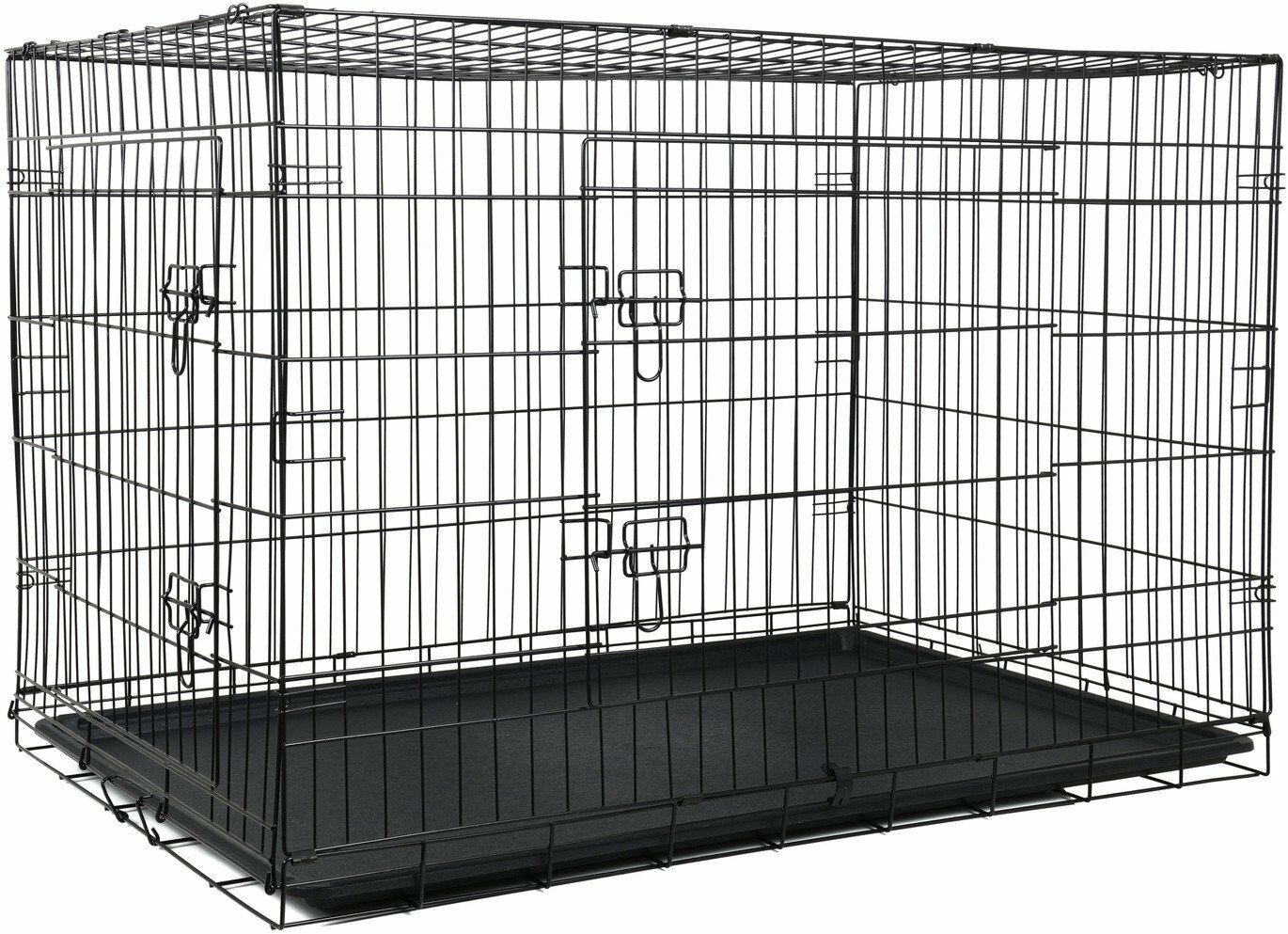 E-shop Funfit skladací XXXL s priestorovou bunkou 122x74,5x80,5cm - čierna