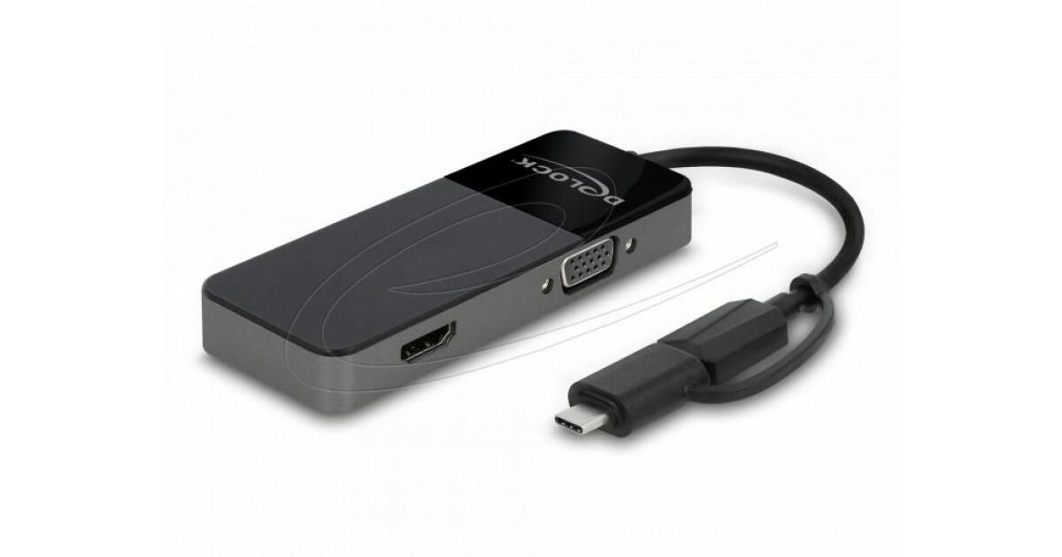 DeLOCK 64085 dokkoló állomás és port replikátor USB 3.2 Gen 1 (3.1 Gen 1) Type-A Fekete 126452540