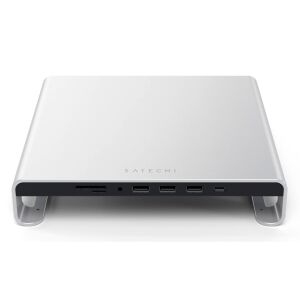 Satechi Monitorständer aus Aluminium mit 4 Anschlüssen, silberfarben (ST-AMSHS) 142648913 - Satechi