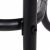 Close-up of the Springos® black garden table leg, showing the metal construction