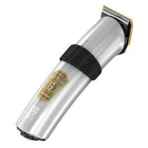Trimmer pentru păr și barbă Trisa Gold Cut, design argintiu și auriu - Trisa