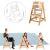 Pepita Rustica convertible high chair dimensions and usage examples