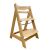 Pepita Rustica wooden convertible high chair, side view