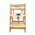 Pepita Rustica convertible high chair with safety harness, front view