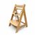 Pepita Rustica convertible 3in1 wooden high chair with safety belt #brown 143729104