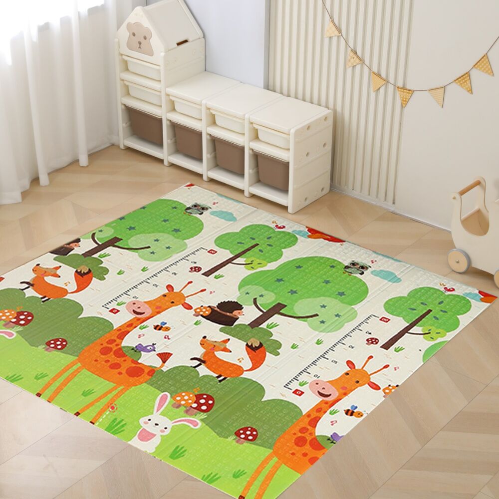 Pepita összehajtható kétoldalas Játszószőnyeg 150x200cm - Erdei z...